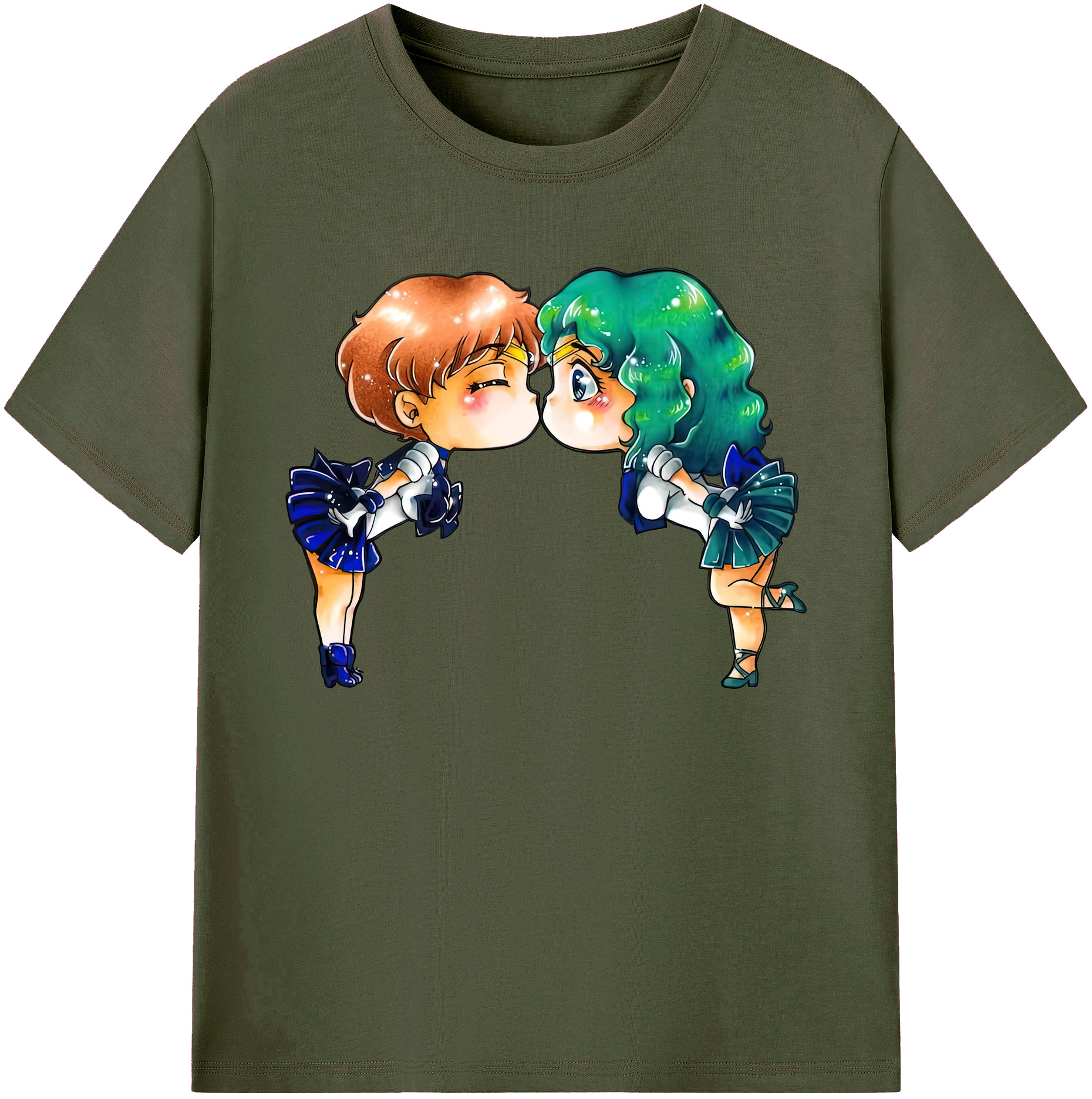 （画像用） 美少女戦士セーラームーン 天王はるか Sailor Moon Tenoh Haruka 綿100％ メンズ半袖Tシャツ｜肌触りやわらか＆通気性